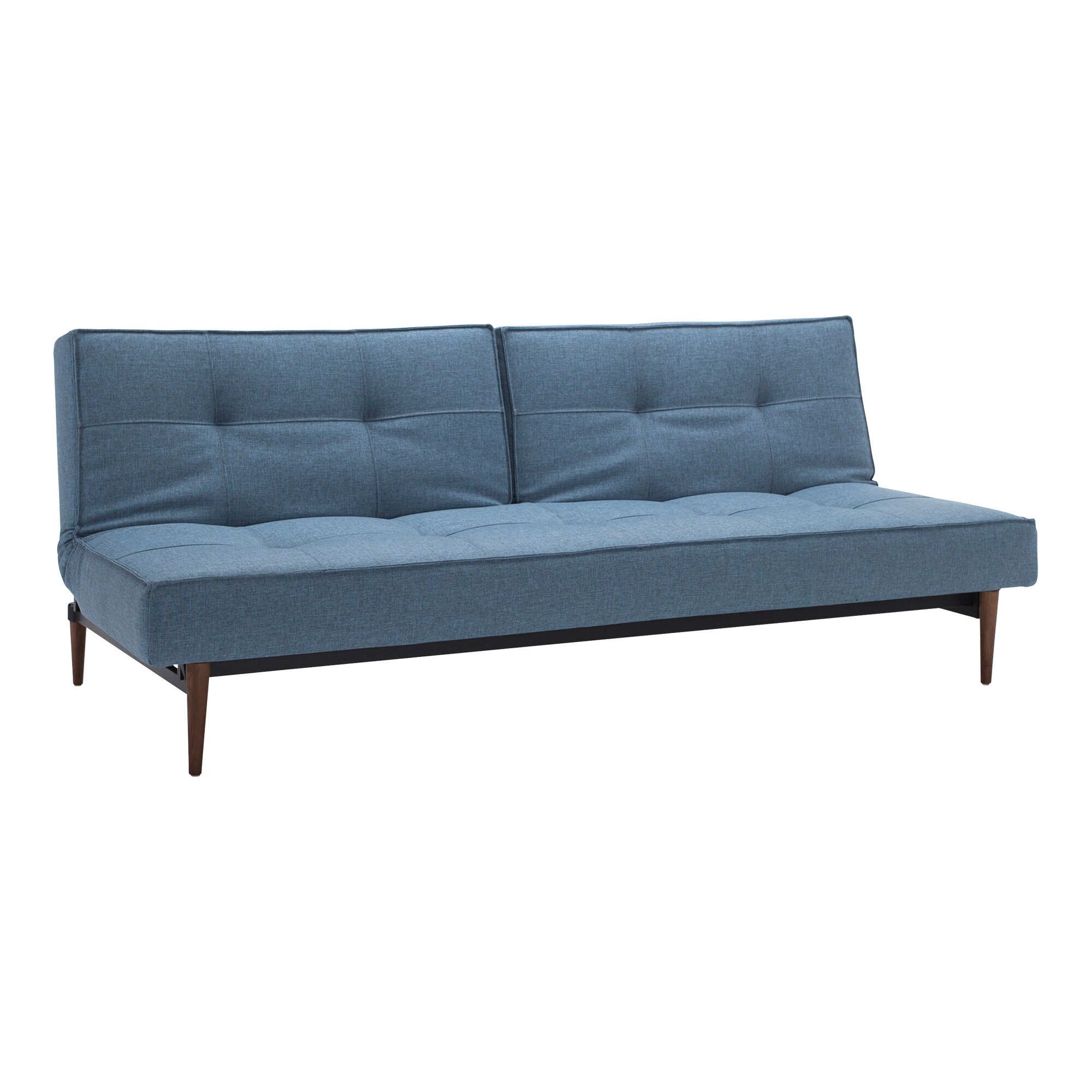 Splitback Styletto Sofa Bed Dark Wood 210x91cm