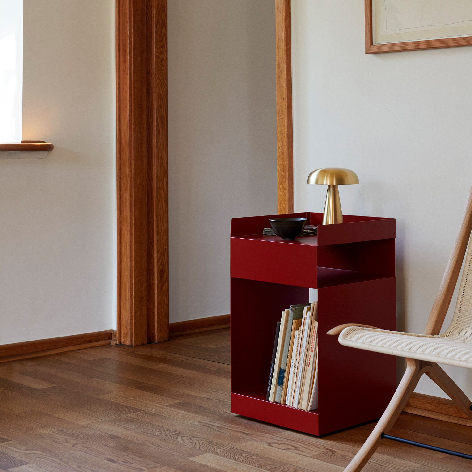 Rotate SC73 Side Table with Wheels