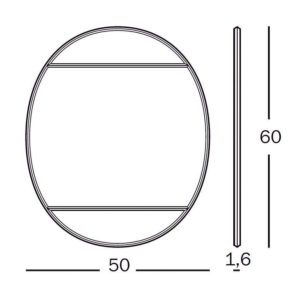 Vitrail Wall Mirror 50x60cm