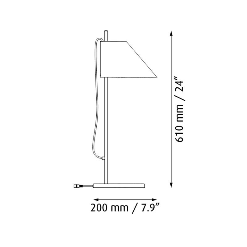 Yuh LED Table Lamp Brass