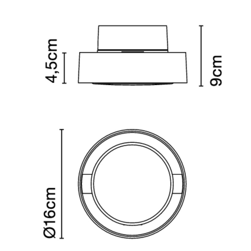 Plaff-on! 16 LED Outdoor Wall/Ceiling Lamp
