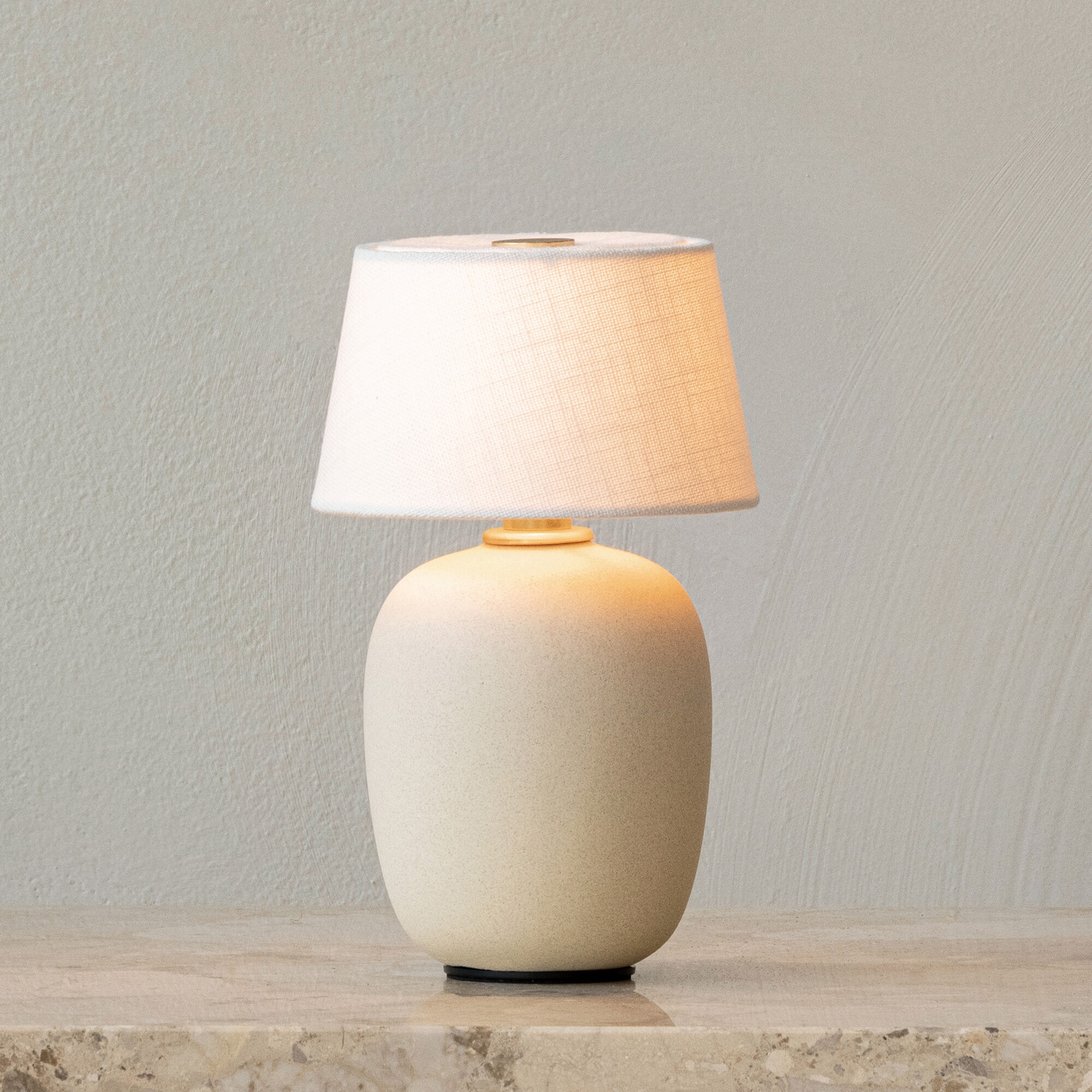 Torso Table Lamp with Battery