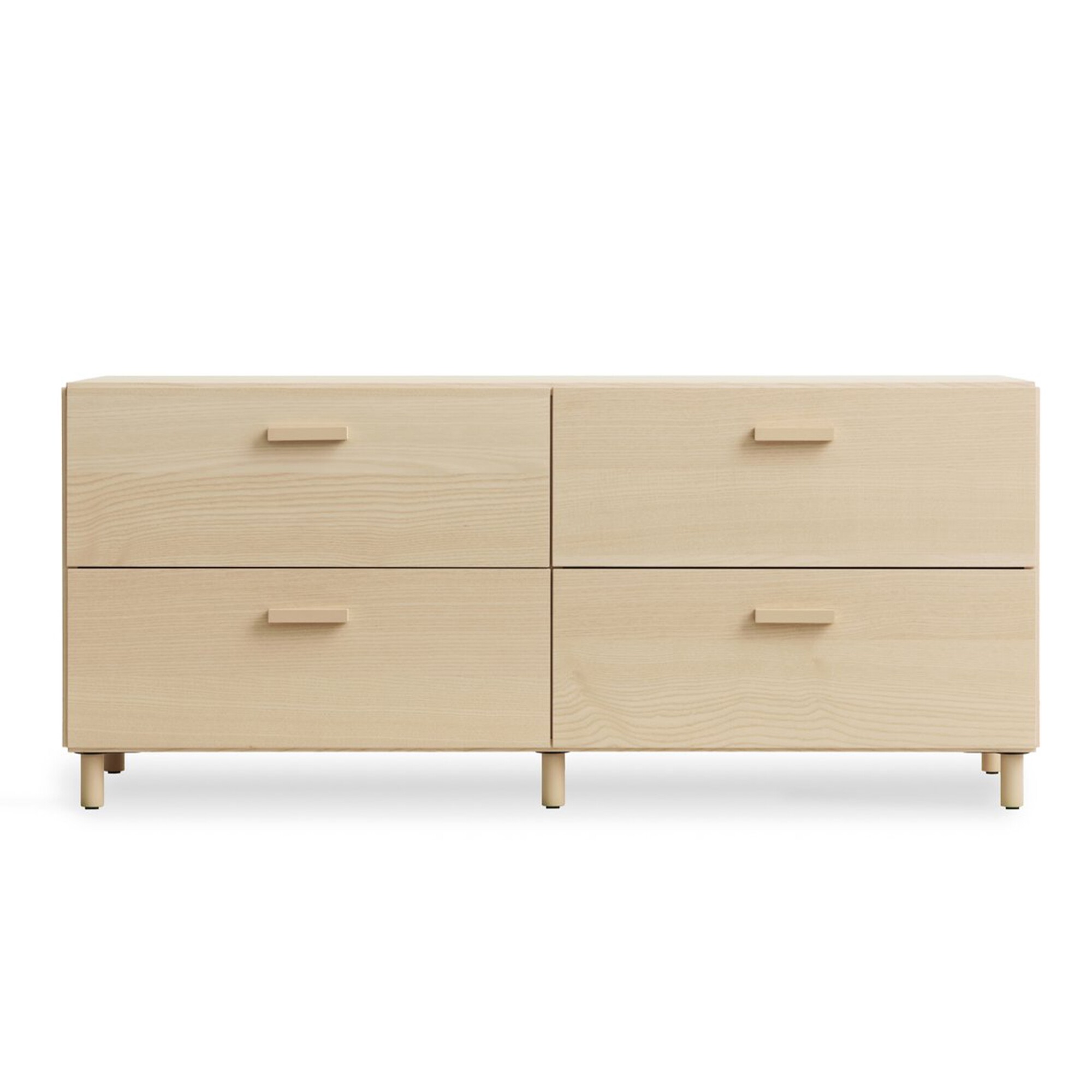 Relief Chest of Drawers Low with Legs 123x46.6cm