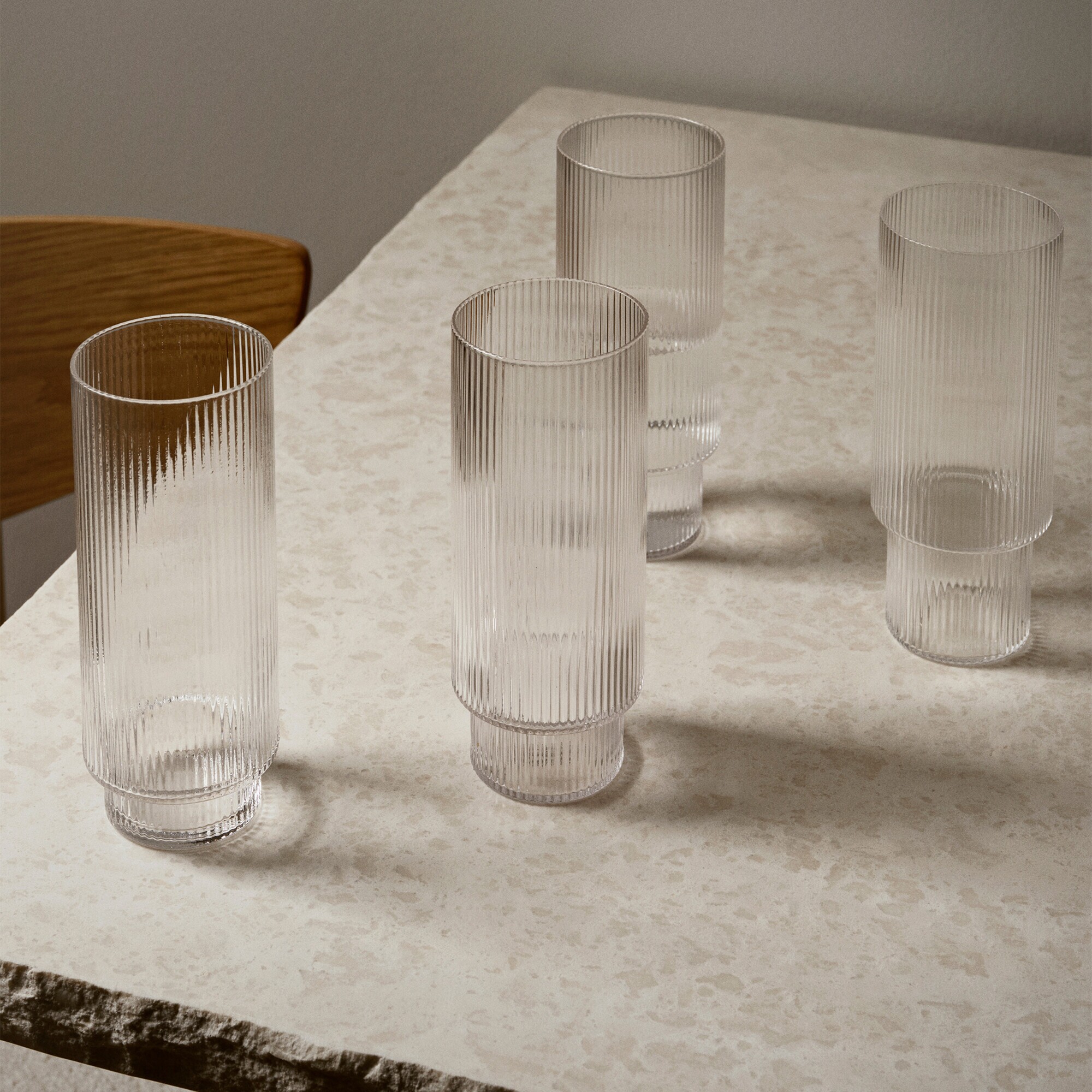 Ripple Longdrink Glass Set of 4