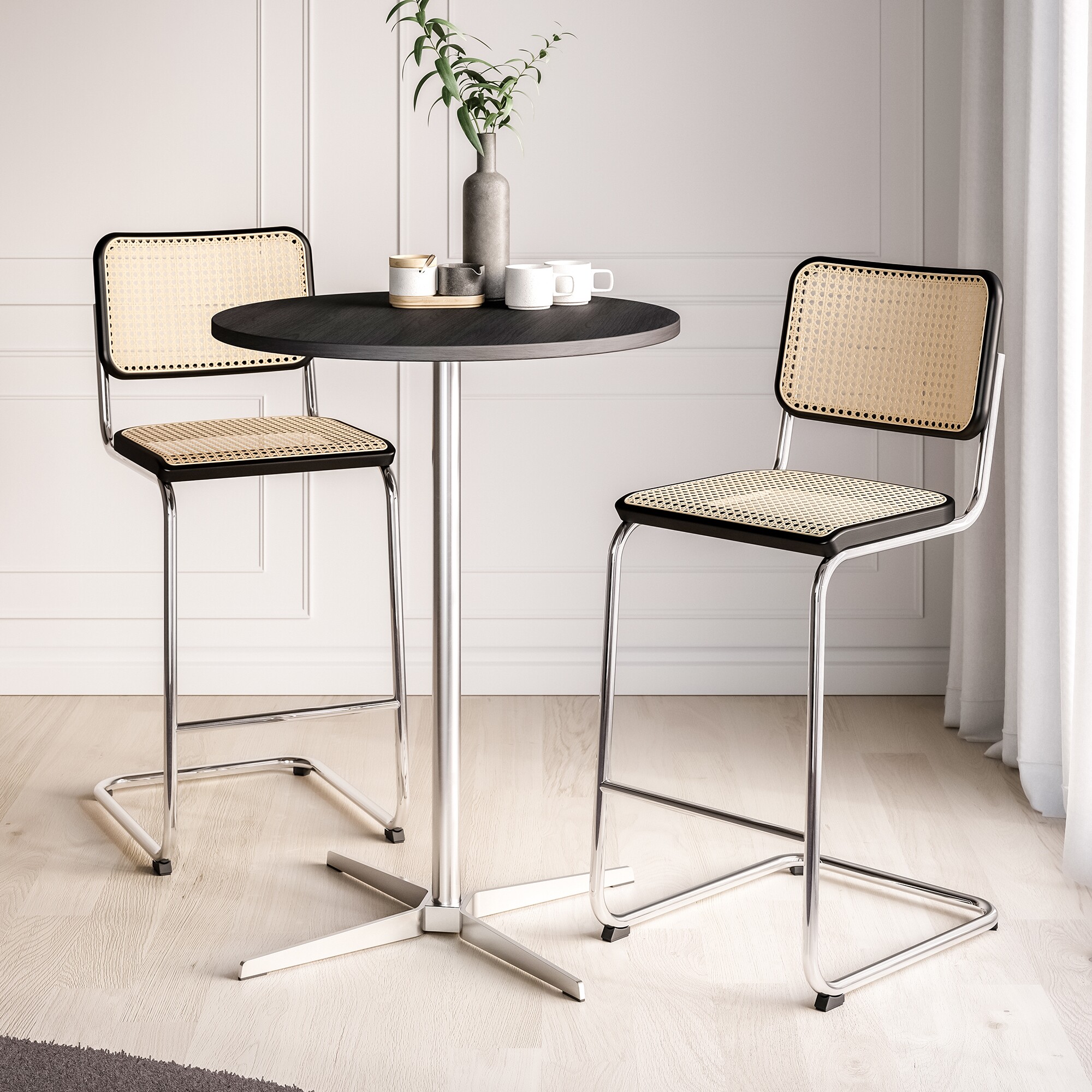 S 32 VH Bar Stool with Wickerwork 112cm