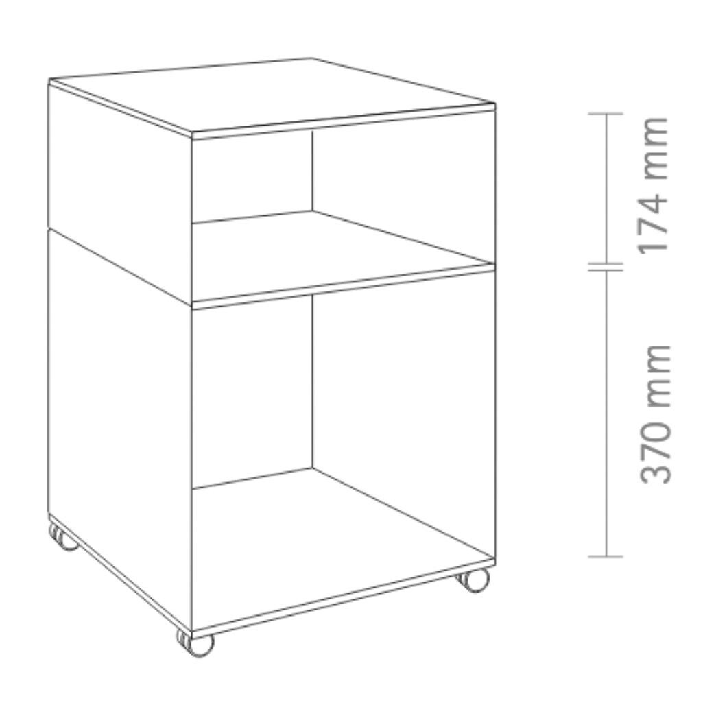 Stak Container On Wheels H 65cm