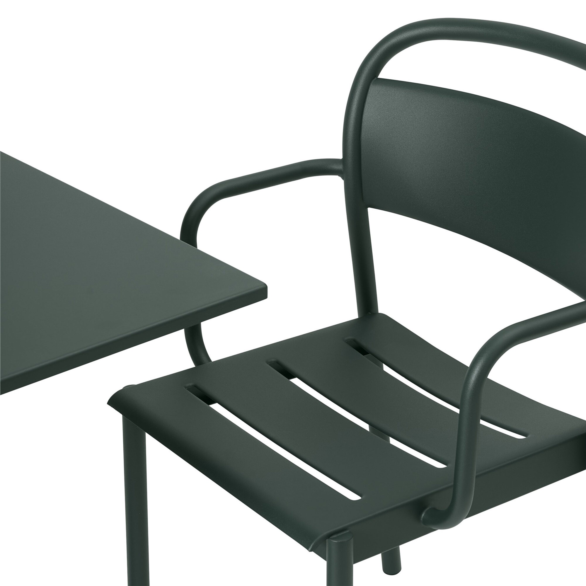 Linear Steel Garden Arm Chair