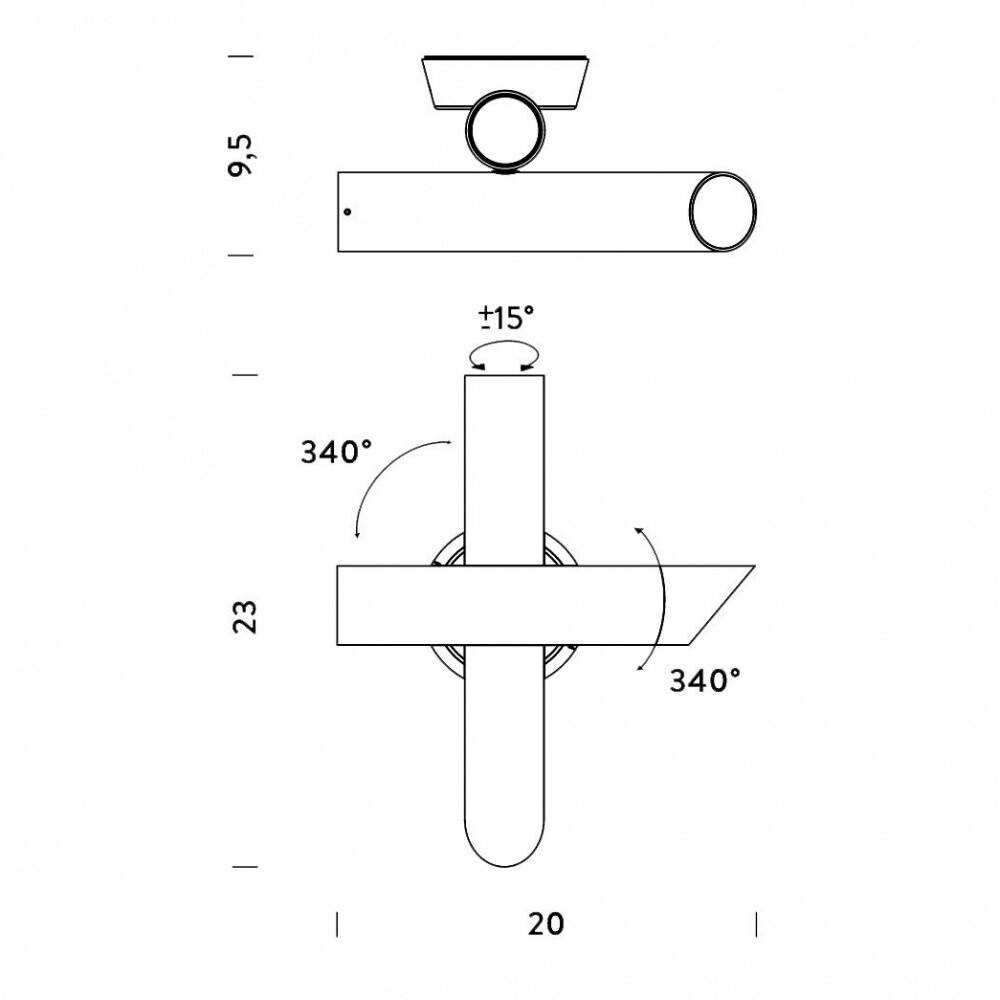 Tubes 2 LED Wall Lamp