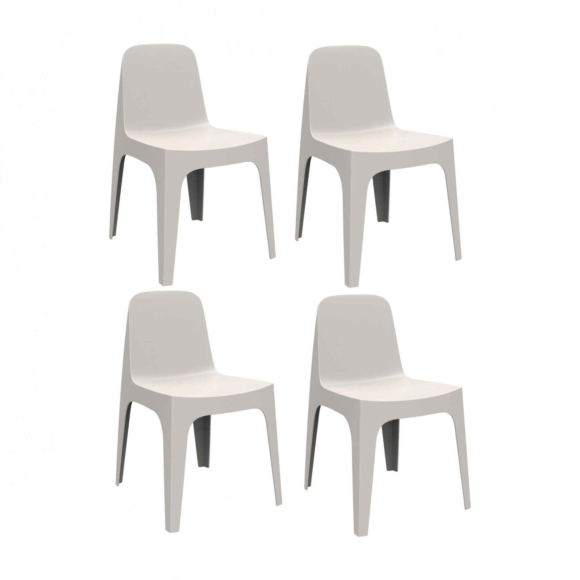 Solid Chair Set of 4