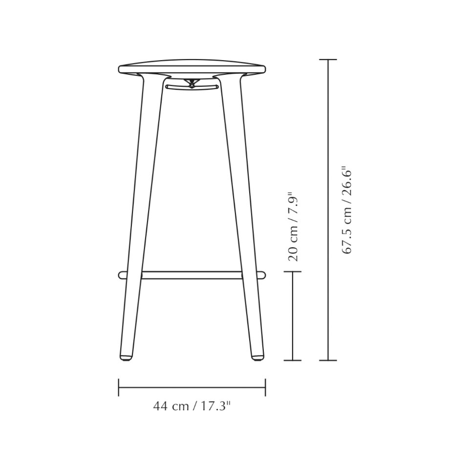 The Socialite Bar Stool H 67.5cm