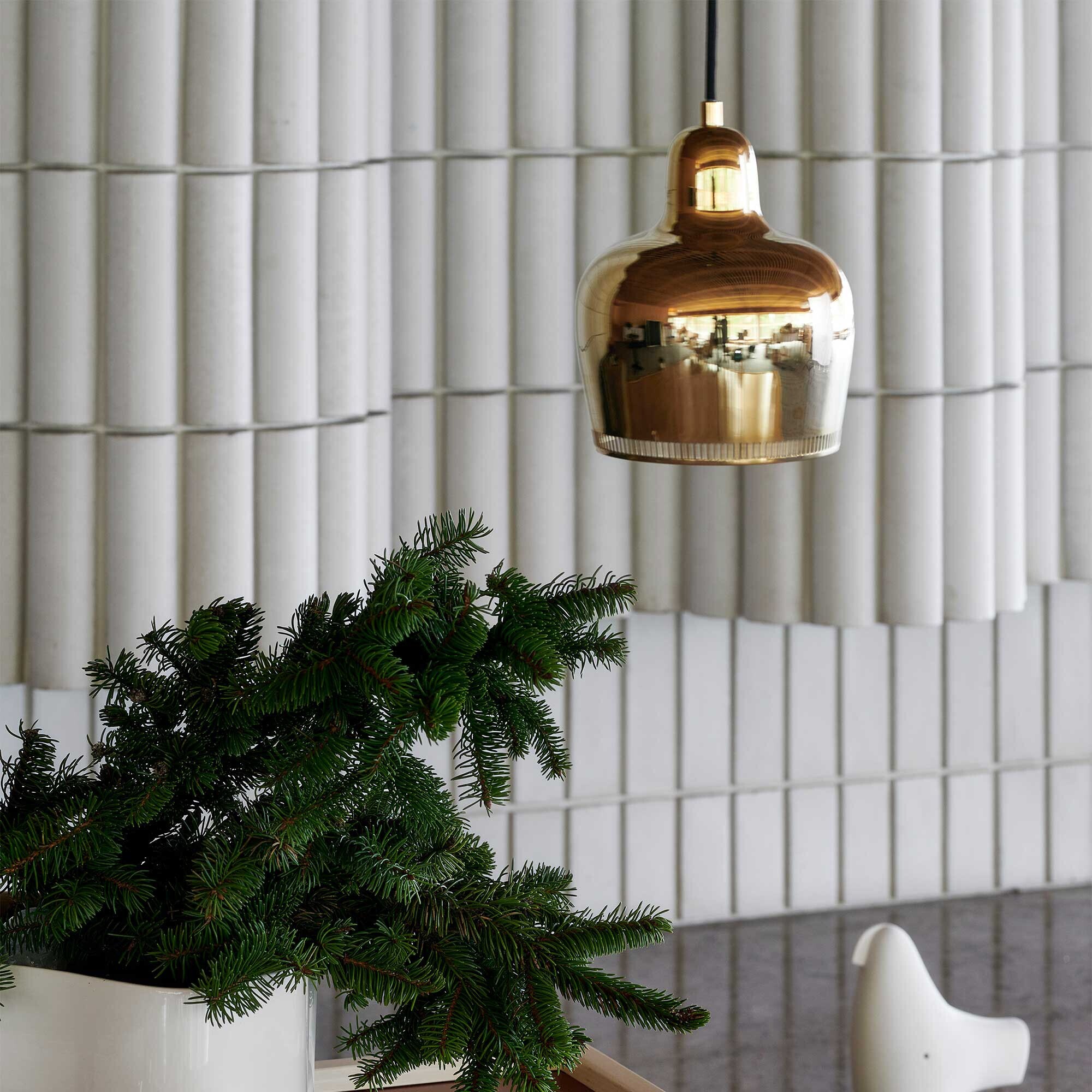 Promo Set A330S Golden Bell Suspension Lamp + 3 Light Bulbs