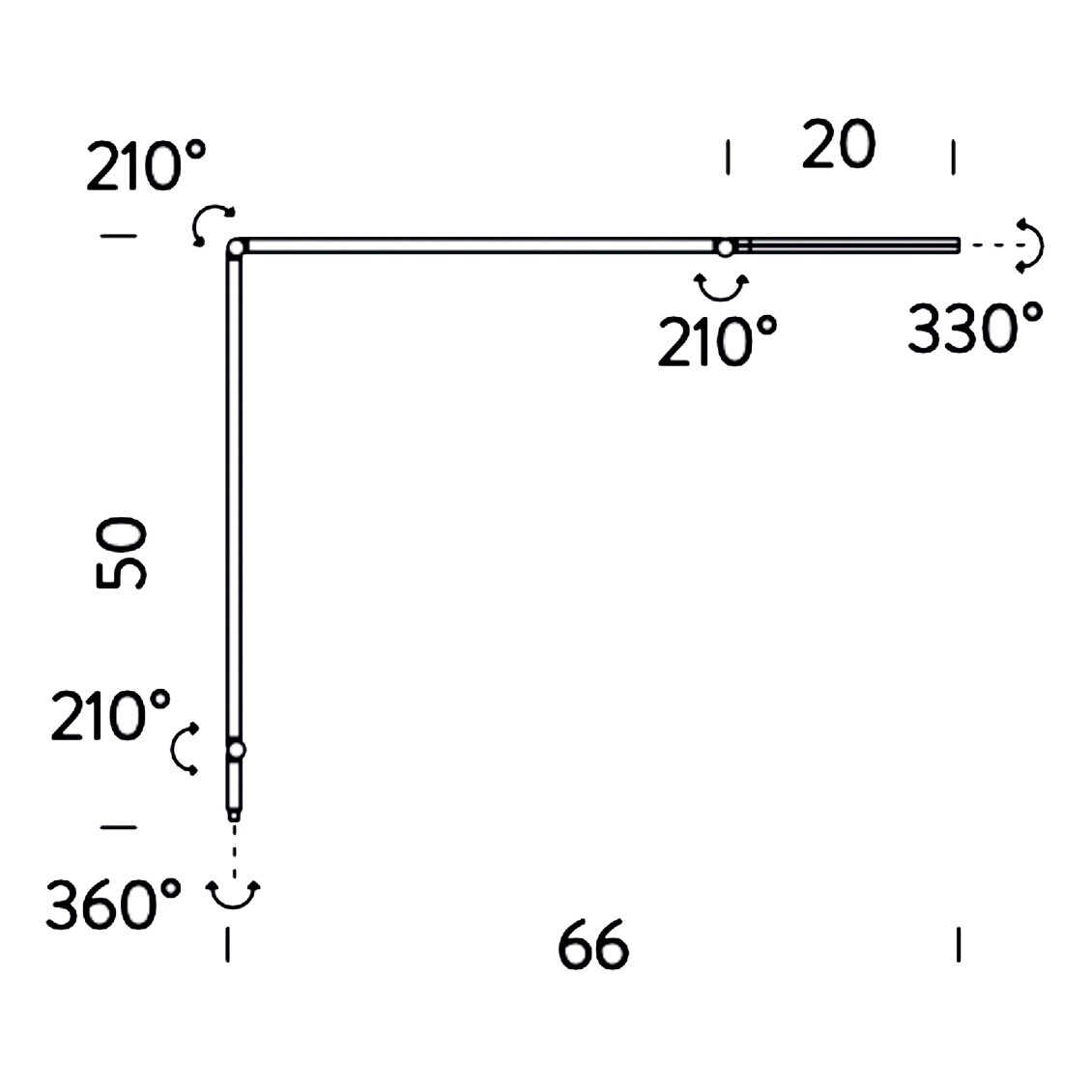 Untitled Linear LED Desk Lamp With Base