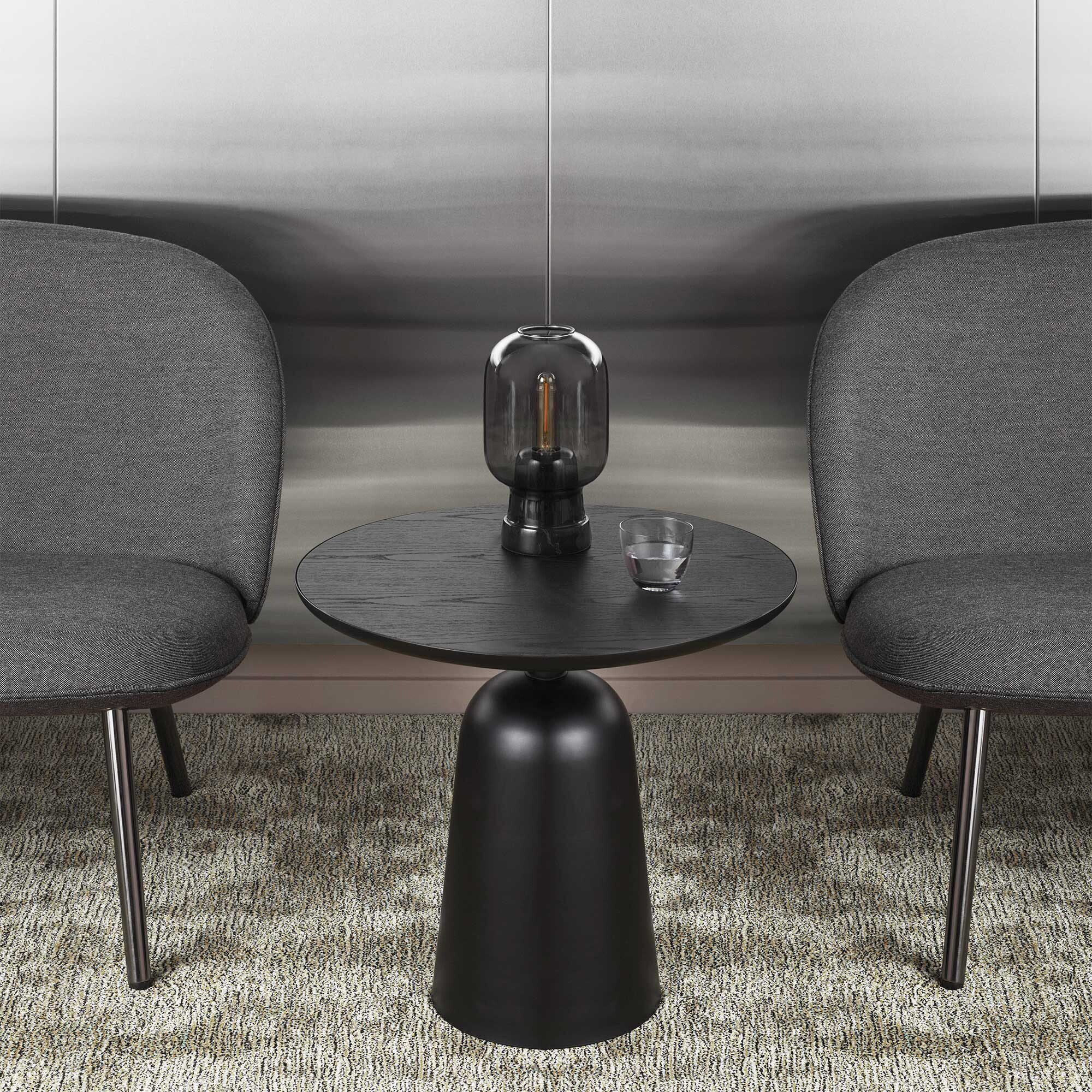 Turn Side Table Marble Adjustable in Height