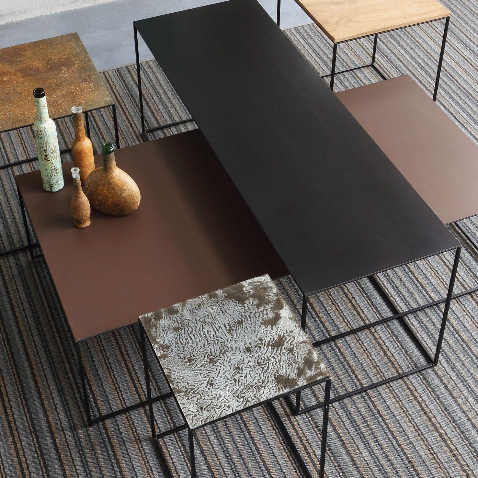 Slim Irony Art Side Table 41x41x64cm