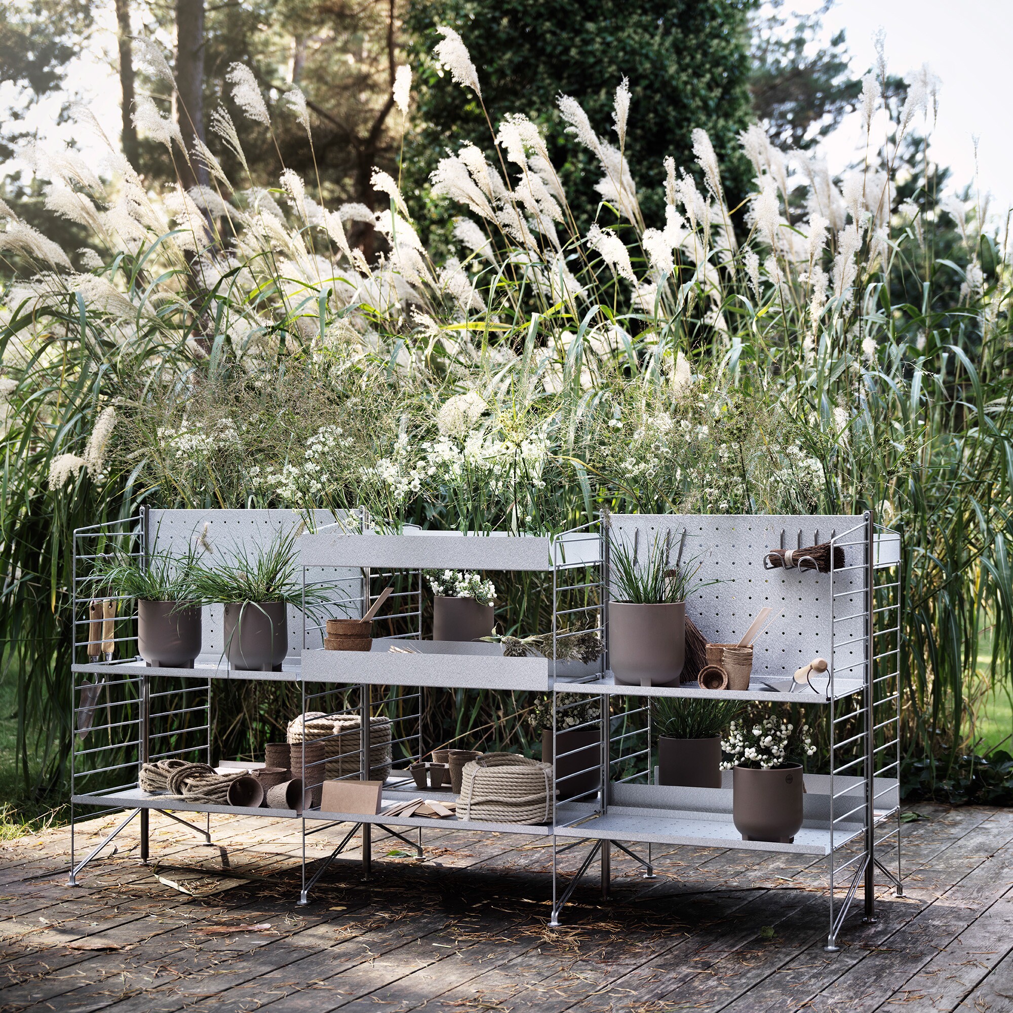 String System Outdoor Shelf Low Edge 50x30cm