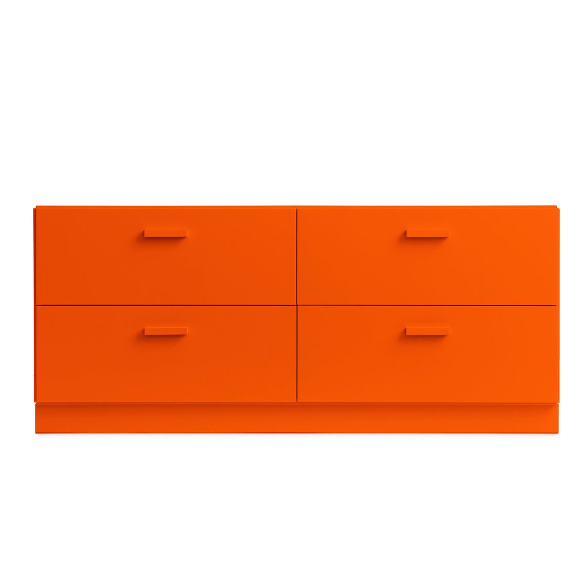 Relief Chest of Drawers Low with Plinth 123x46.6cm