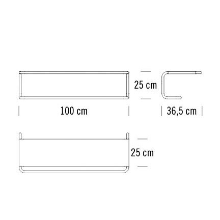 S 1521 Wall Coat Rack/ Shoe Rack