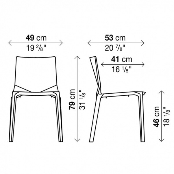 Plana Chair 4-piece Set