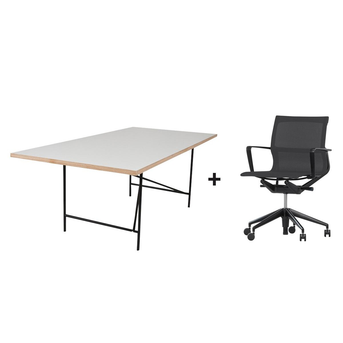 Promo Set Eiermann 1 Table + Physix Office Chair
