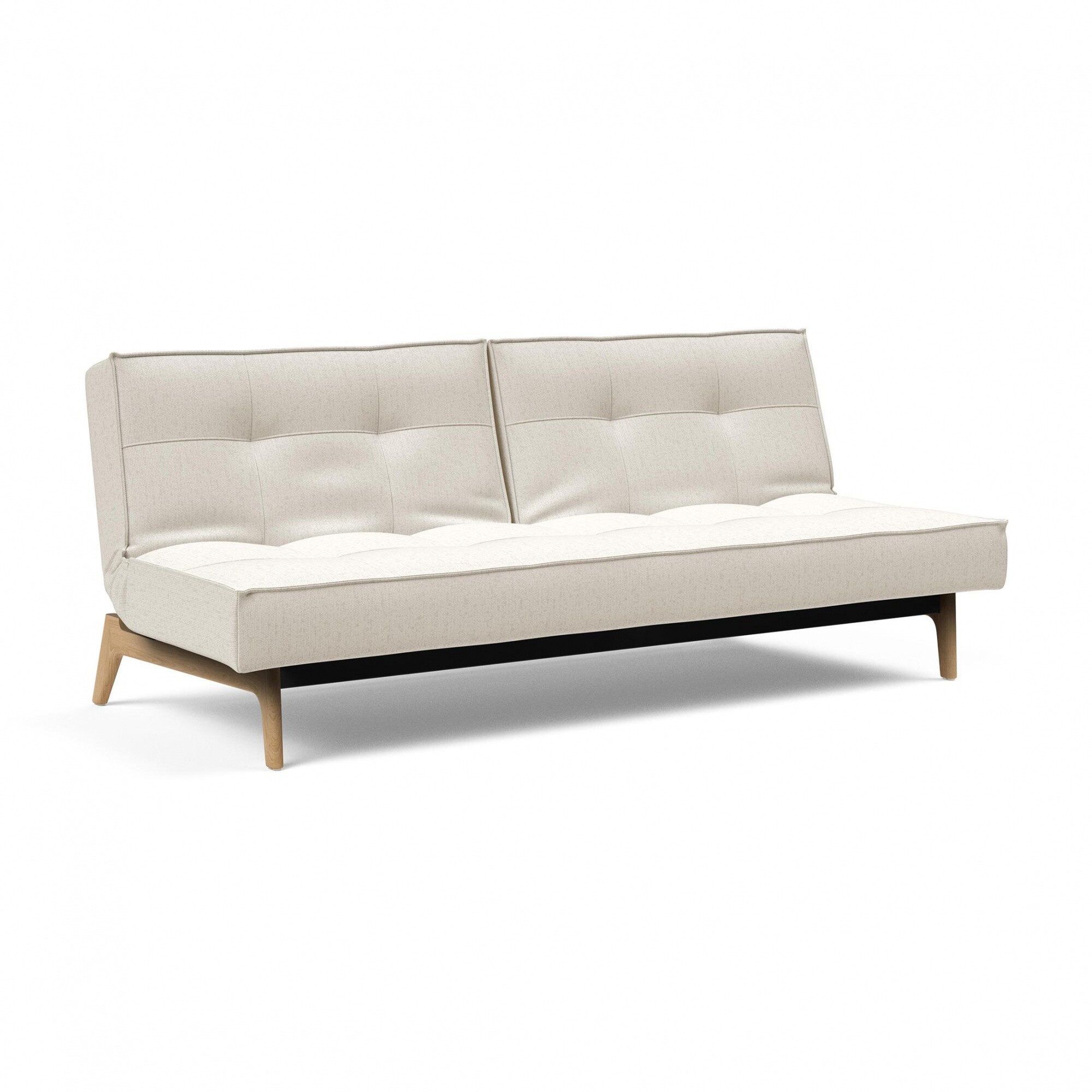 Splitback Sofa Bed Oak 210x96cm