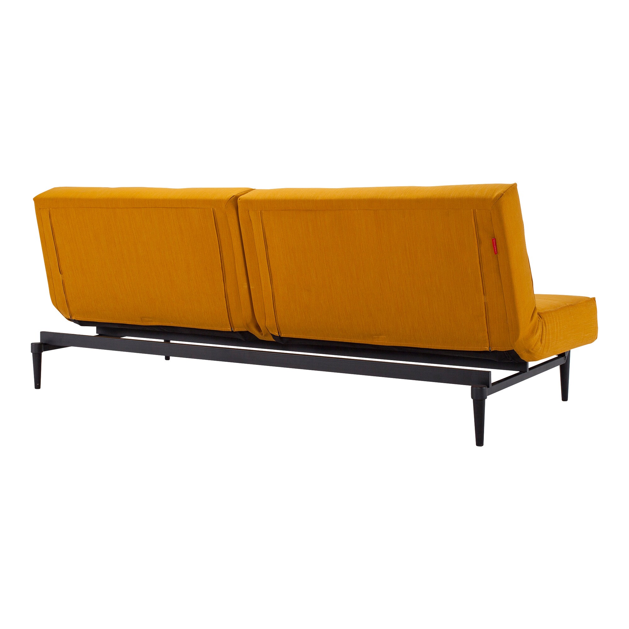 Splitback Styletto Sofa Bed Black Wood 210x91cm