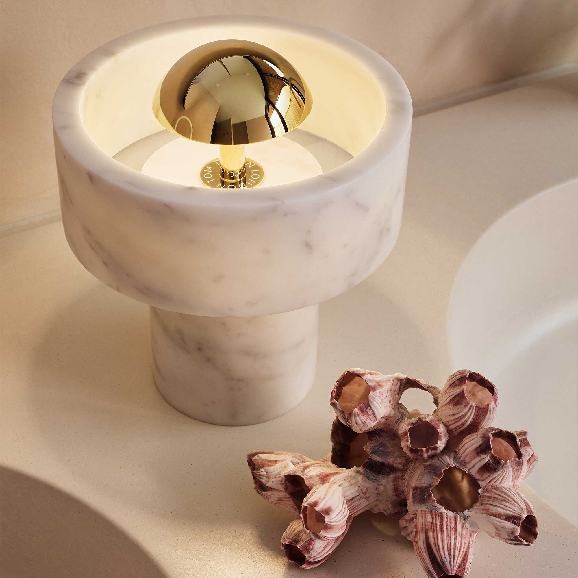 Stone LED Table Lamp with Battery