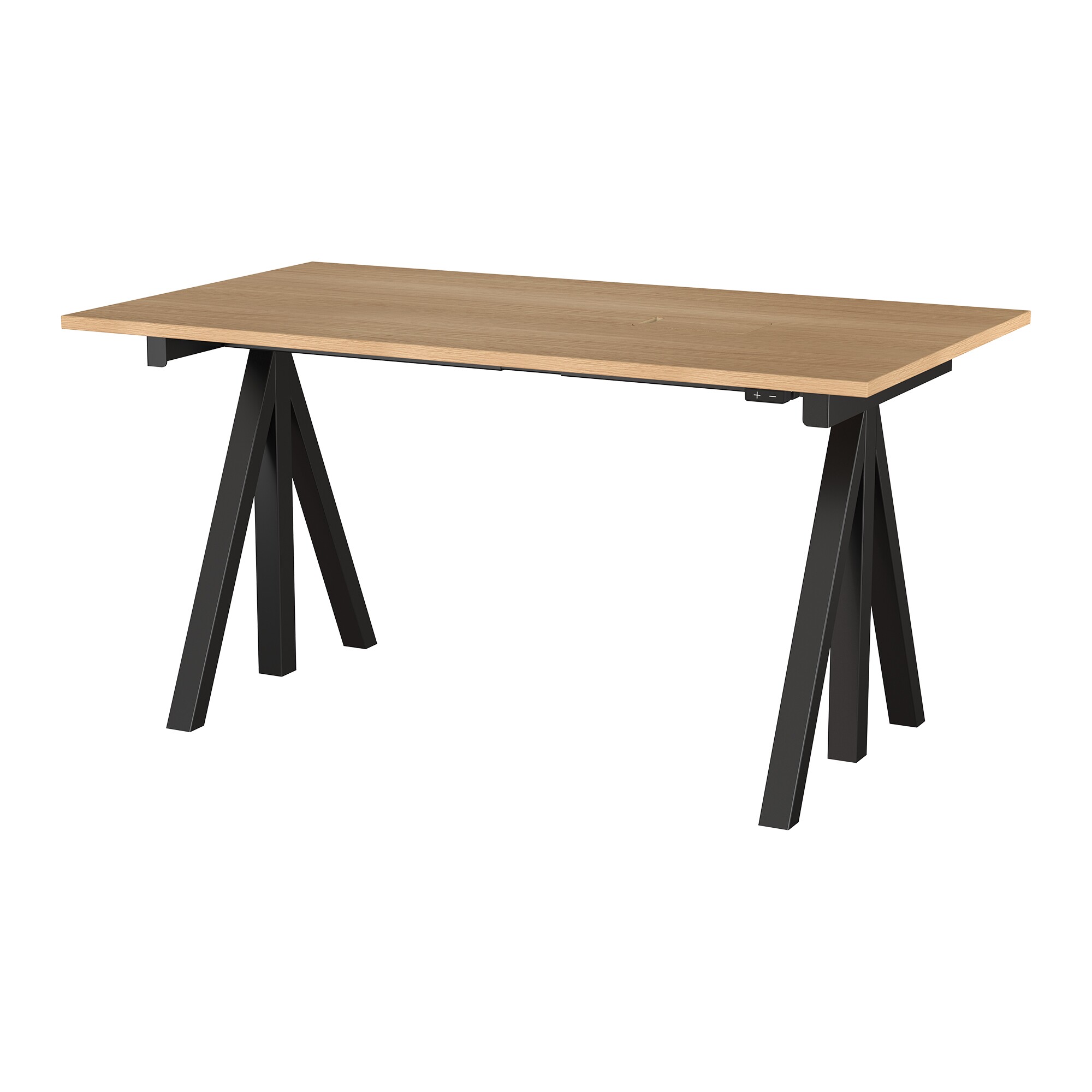 String Works Desk Height Adjustable Oak