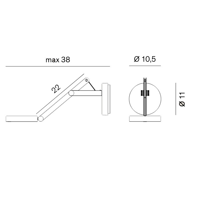 String W0 Dim To Warm LED Wall Lamp