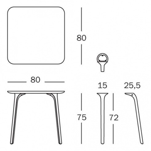 Table First Rectangular