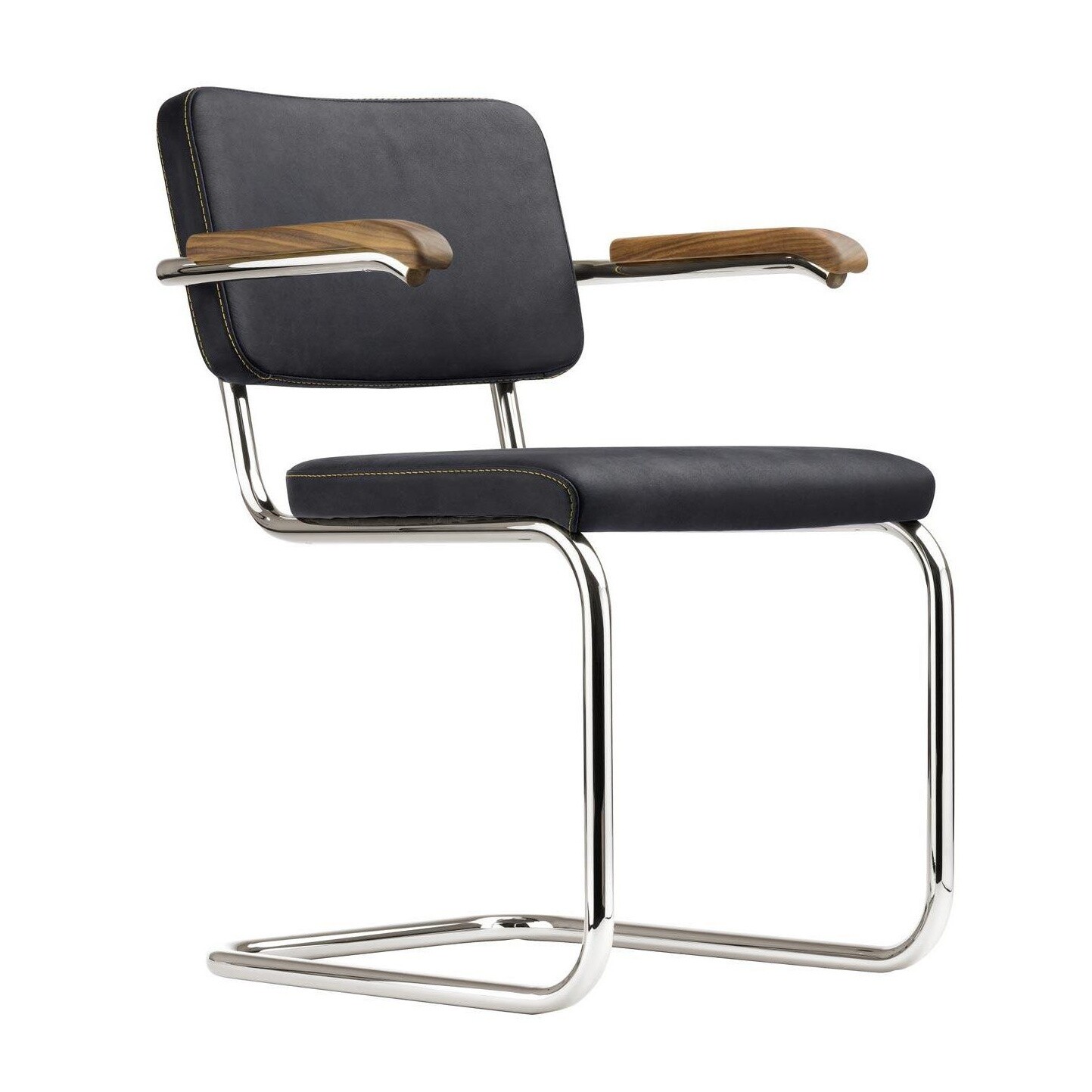 S 64 PV Pure Materials Cantilever Armchair Walnut