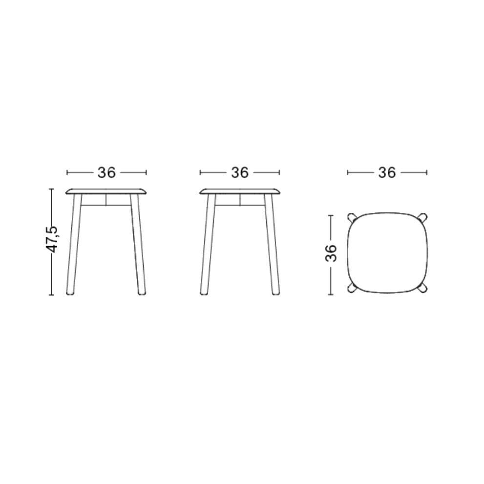 Soft Edge 72 Stool