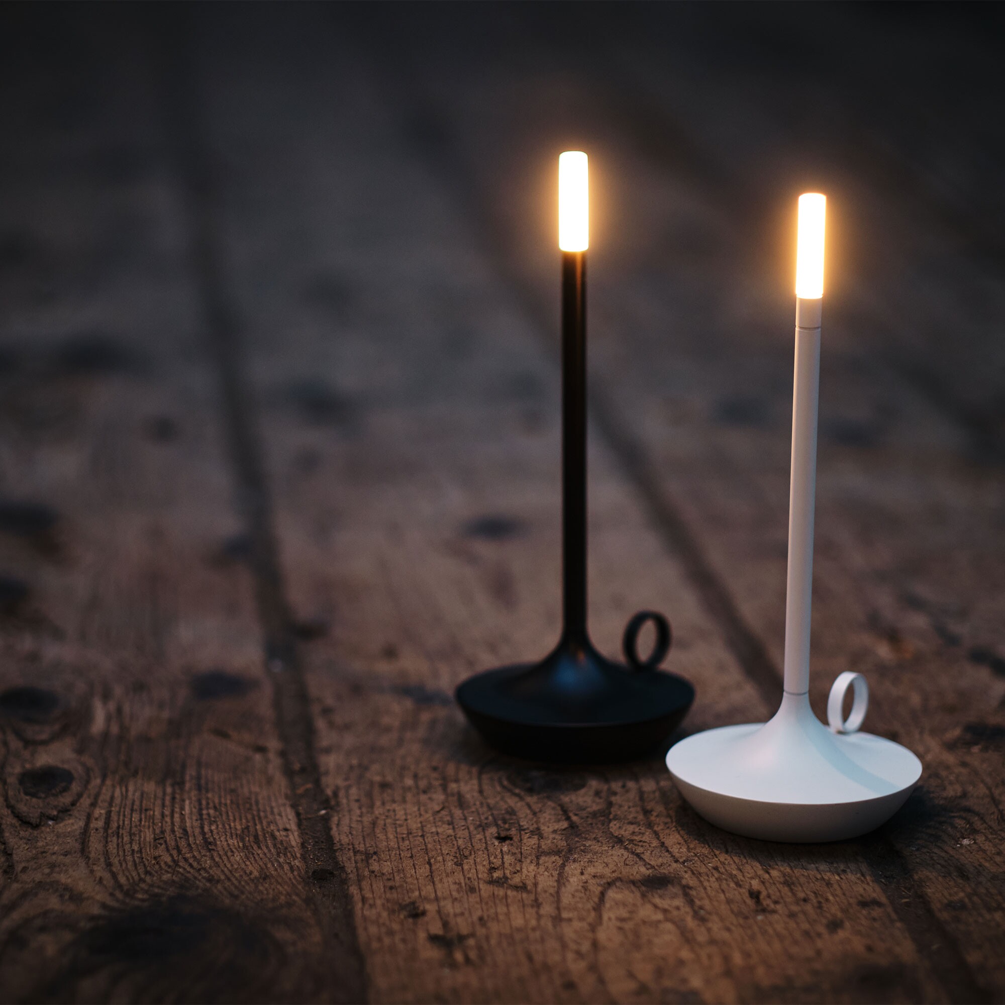 Wick LED Lamp with Battery