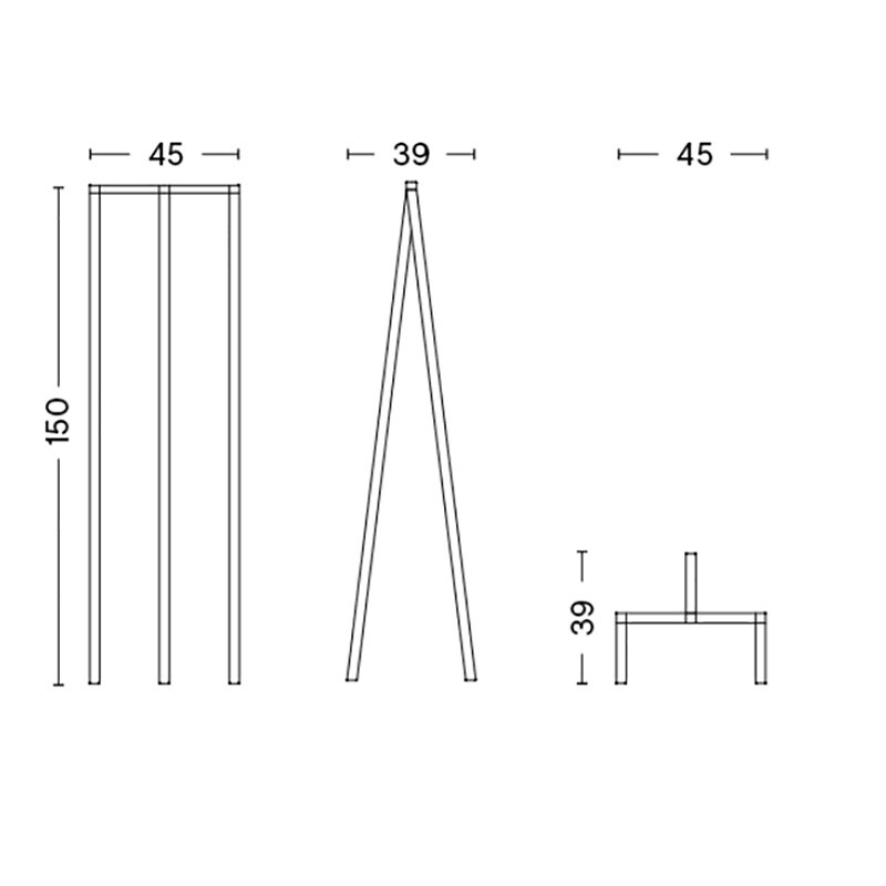 Loop Stand Hall Wardrobe 45x150x39cm