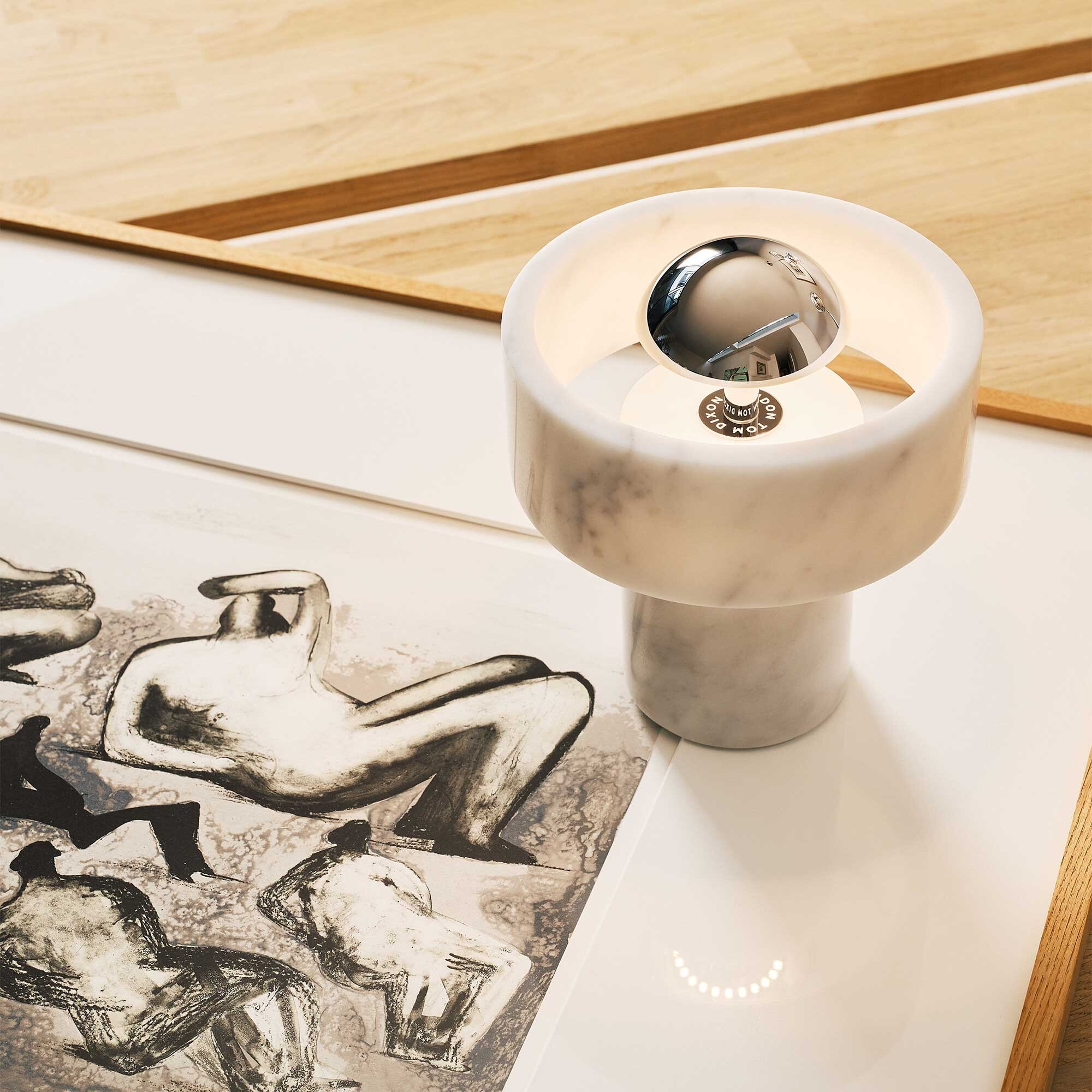 Stone LED Table Lamp with Battery