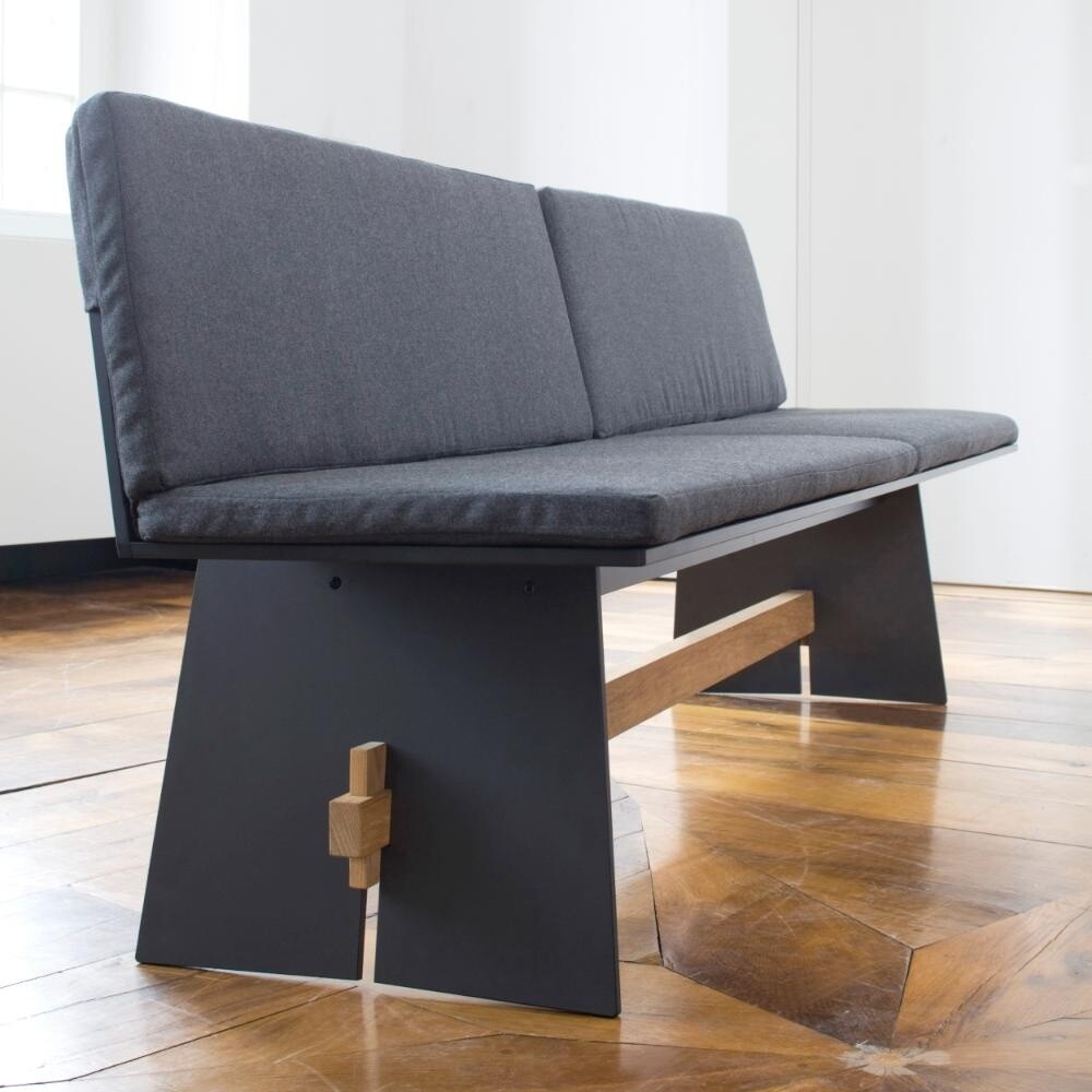 Tension Outdoor Bench With Backrest