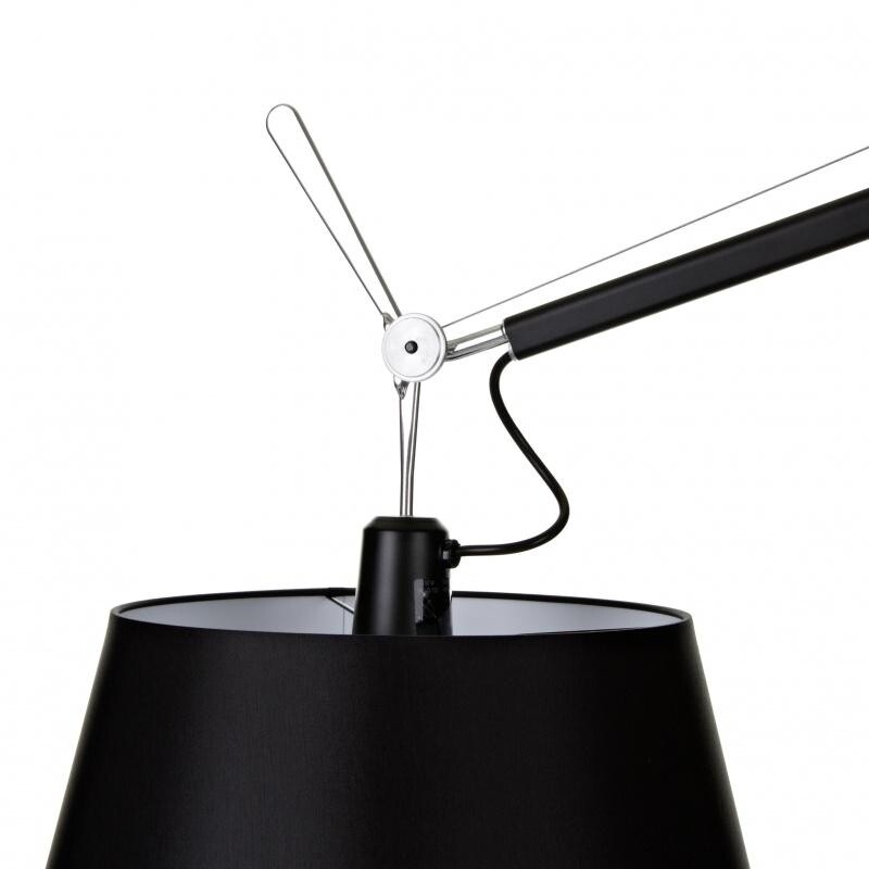 Tolomeo Mega Floor Lamp Black With Switch