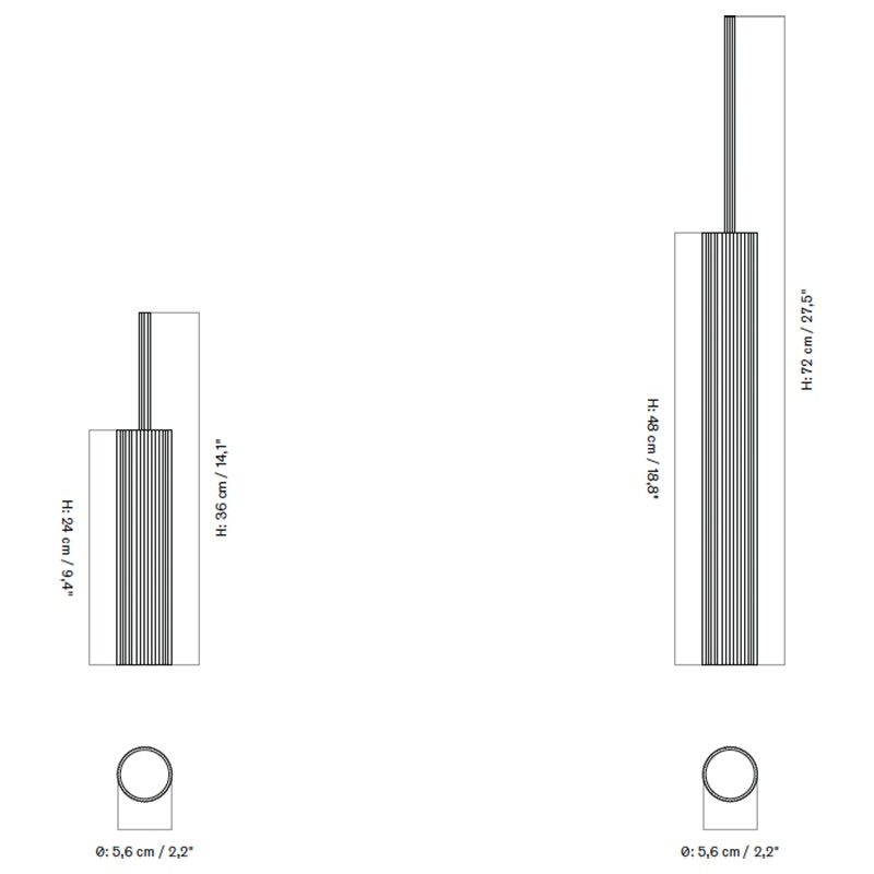 Tubulaire Suspension Lamp