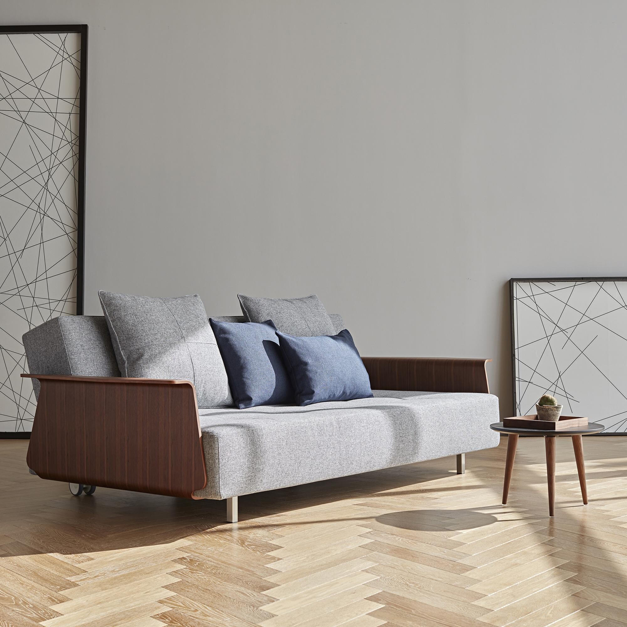 Long Horn Deluxe Excess Sofa Bed with Armrests 245x114cm