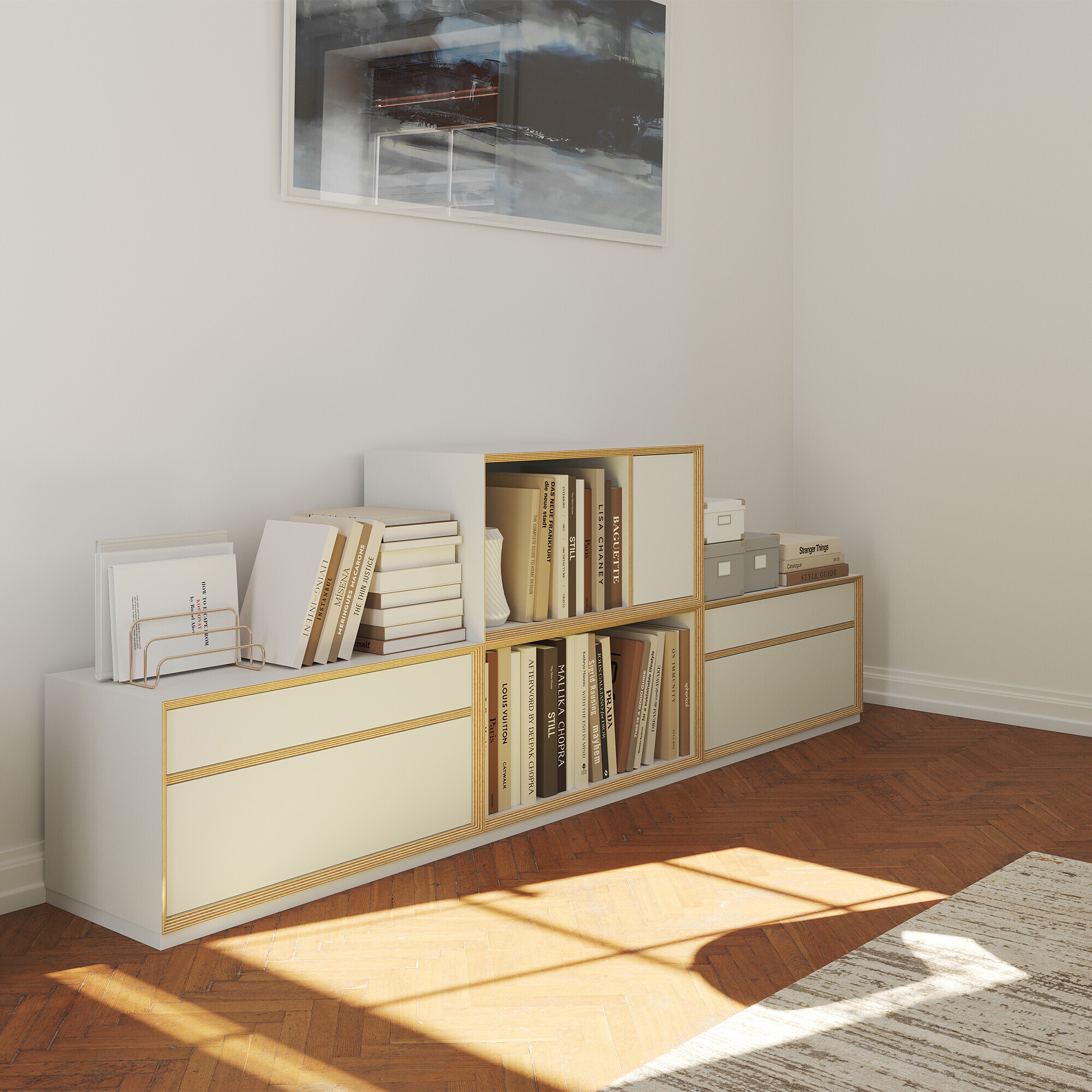 Vertiko Fifteen Shelf Unit with Drawers
