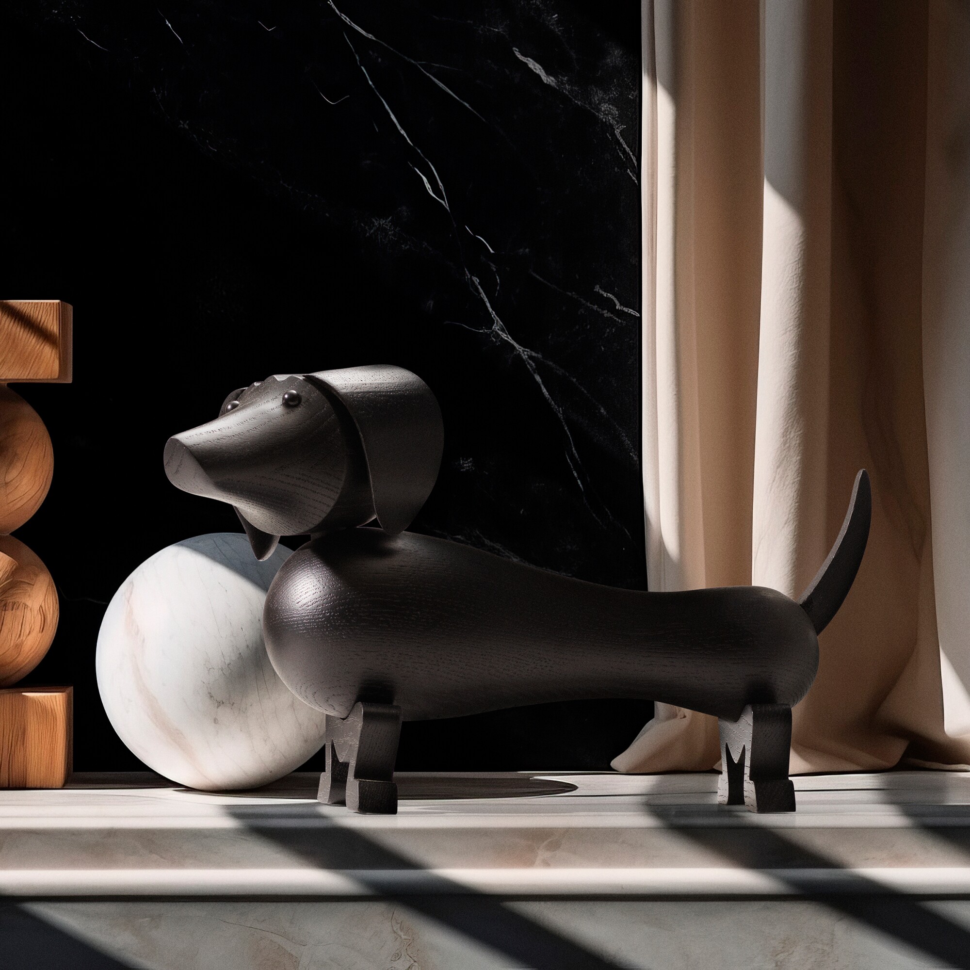 Special Edition Wooden Figurine Dog