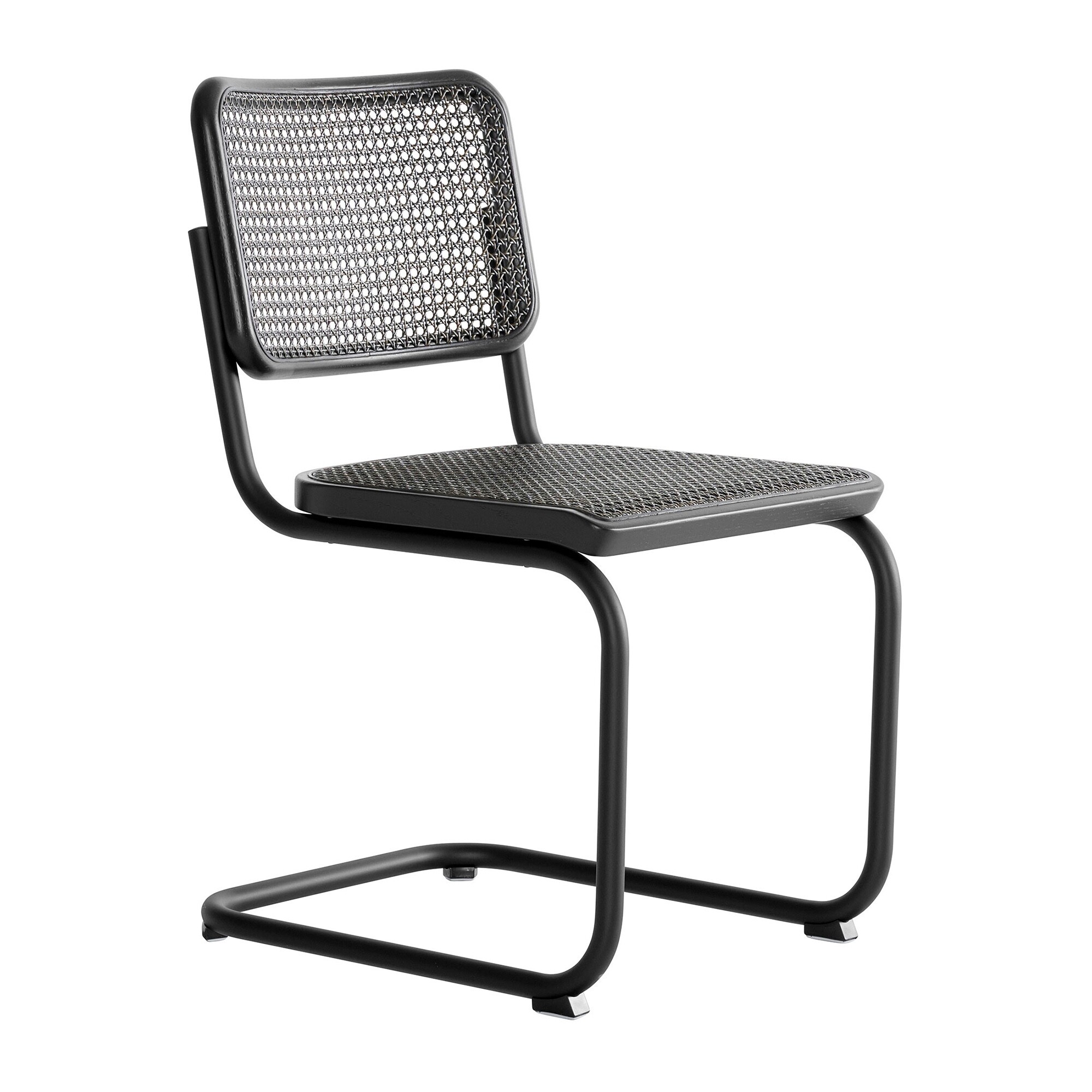 S 32 V Cantilever Chair with Wickerwork Dark Melange