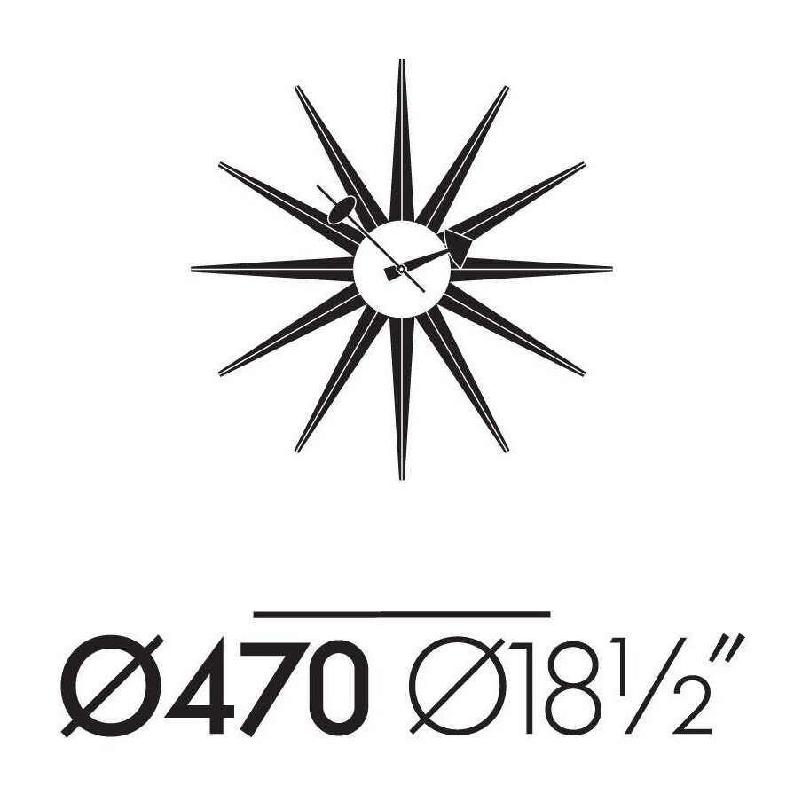 Sunburst Clock Nelson