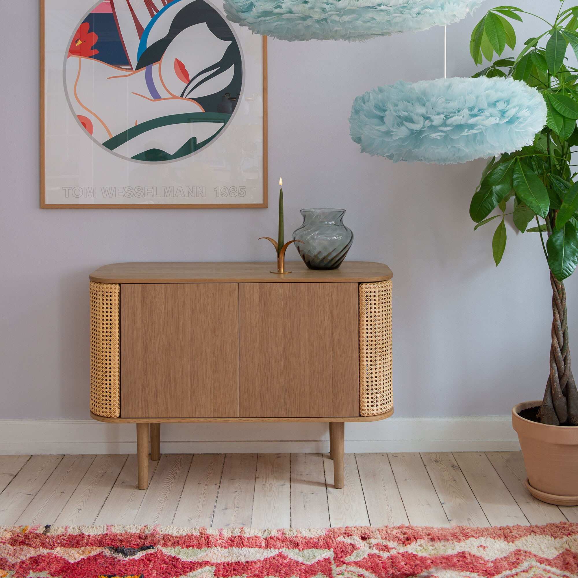 Treasures Sideboard with 2 Doors Viennese Wickerwork