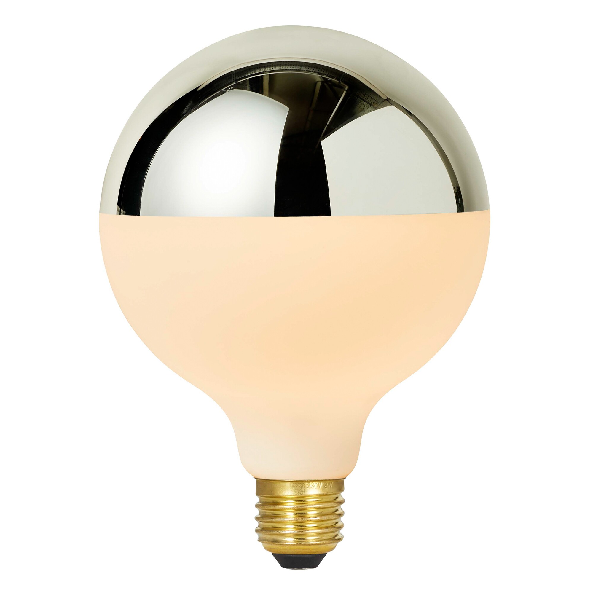 Porcelain III Mirrored LED E27 GLOBE FILAMENT 360° 7W => 39W