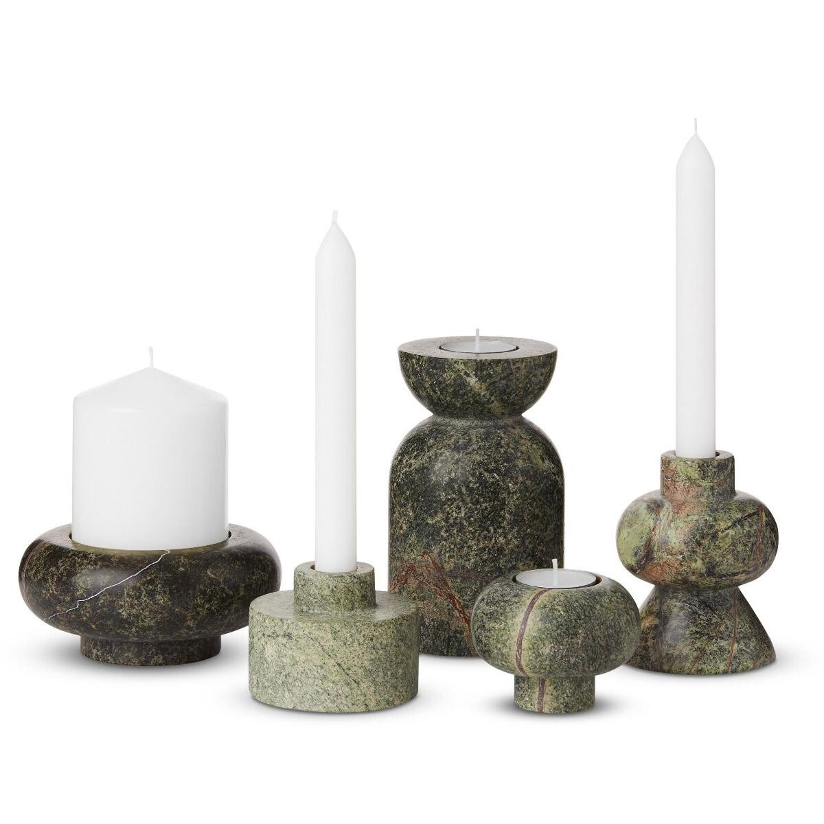 Rock Candle Holder L Set of 5