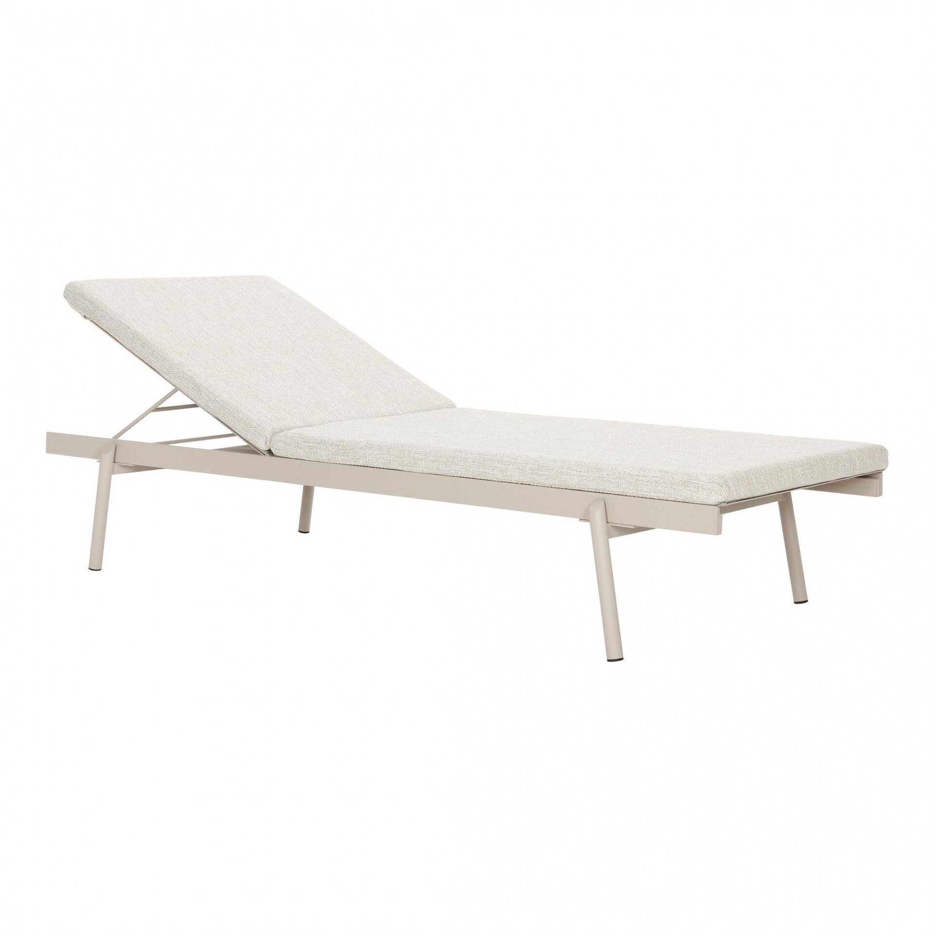 Rail Sunbed with Seat Cushion