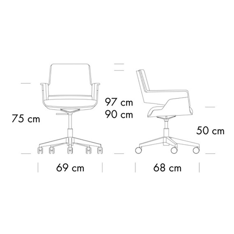 S 845 PVDRW Office Chair