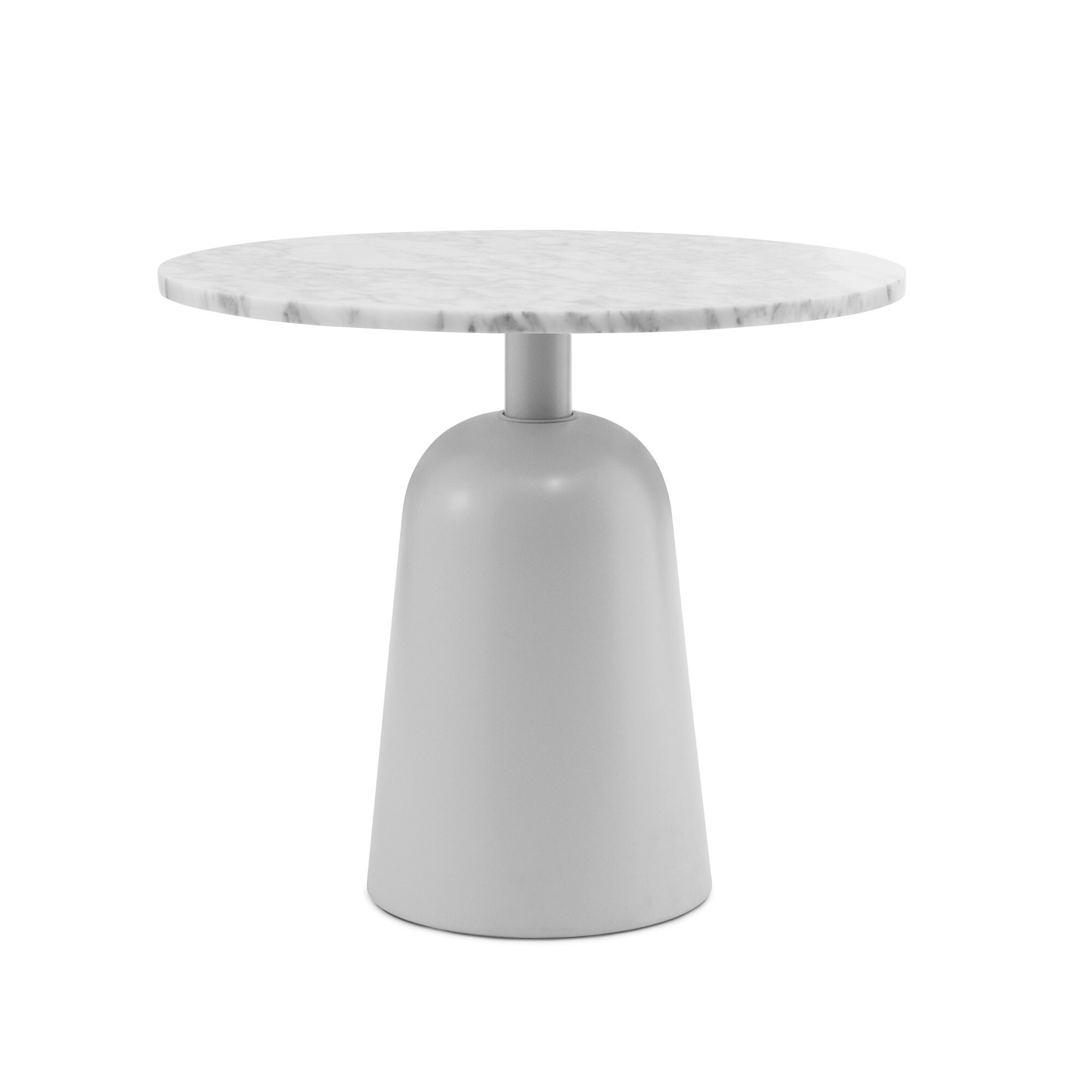 Turn Side Table Marble Adjustable in Height