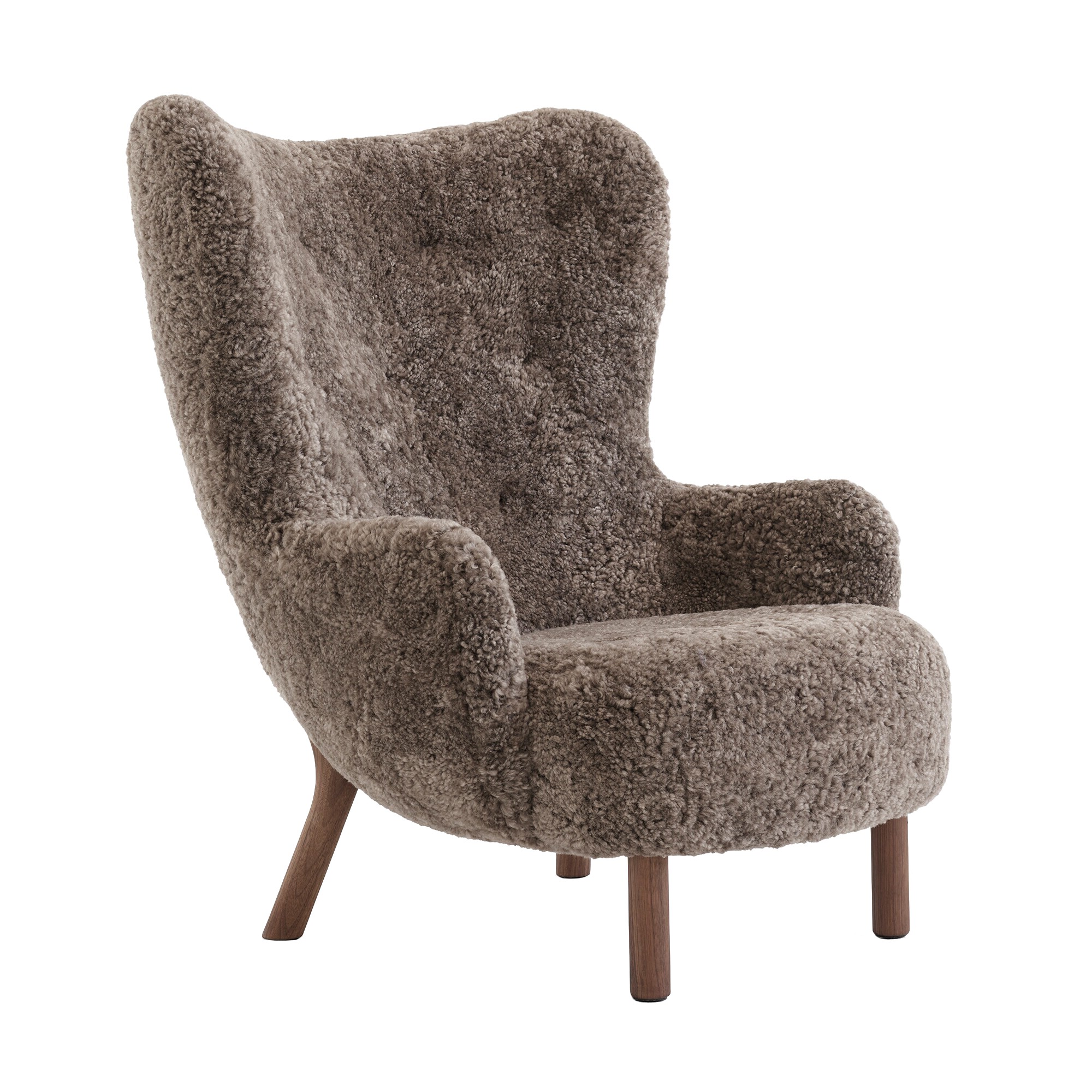 Petra VB3 Lounge Chair Frame Walnut