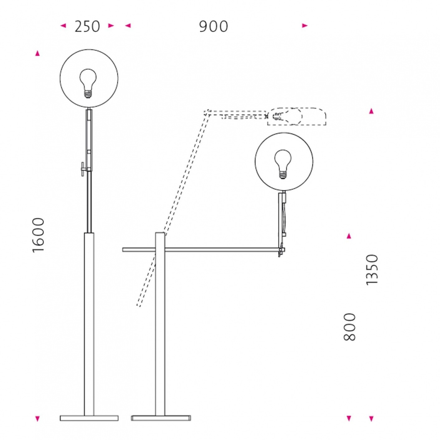 Schliephacke/Berliner Bratpfanne Floor Lamp